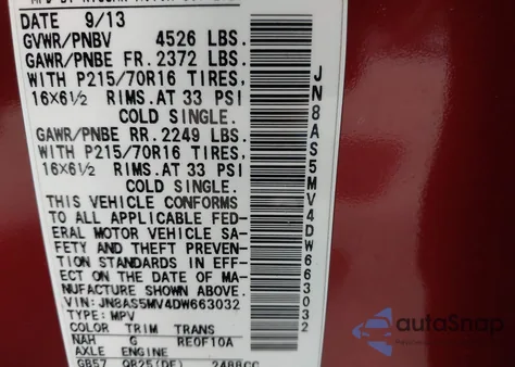 2013 Nissan Rogue S z USA, uszkodzony, nr VIN JN8AS5MV4DW663032